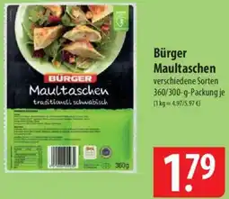 Famila Nord Ost Bürger Maultaschen Angebot