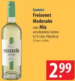 Famila Nord Ost Spanien Freixenet Mederaño oder Mia Angebot