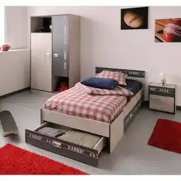 Netto Marken-Discount Parisot Kinder- und Jugendzimmer 3-tlg Fabric 2 Esche-grau Angebot