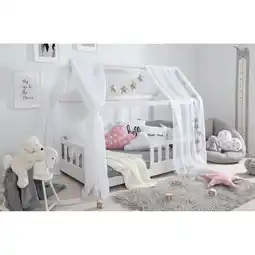 Netto Marken-Discount TiCAA Tüll-Set für Hausbett Kay weiß Angebot