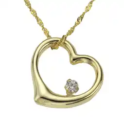 Netto Marken-Discount Fascination by Ellen K. Halskette Gold 333 Herz Motiv Zirkonia weiß Angebot