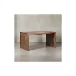 Netto Marken-Discount KADIMA DESIGN Schreibtisch TEKO: Massivholz Sheesham, 160x80 cm, Stauraum, abgerundete Ecken, stabil Angebot