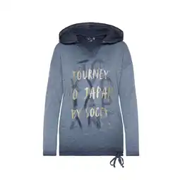 Netto Marken-Discount Soccx Langarmshirt Konnichiwa Longsleeve mit Kapuze Angebot