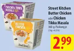 Famila Nord Ost Street Kitchen Butter Chicken oder Chicken Tikka Masala Angebot