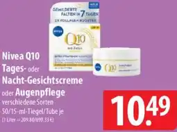 Famila Nord Ost Nivea Q10 Tages-oder Nacht-Gesichtscreme oder Augenpflege Angebot