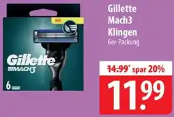 Famila Nord Ost Gillette Mach3 Klingen Angebot
