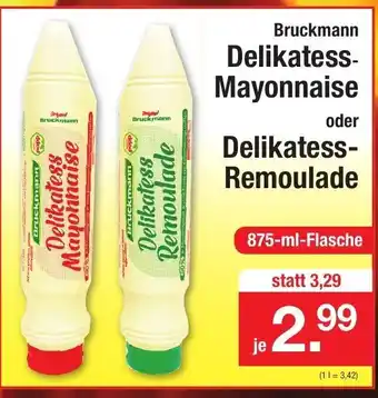 Zimmermann Bruckmann Delikatess Mayonnaise oder Delikatess Remoulade 875ml Angebot