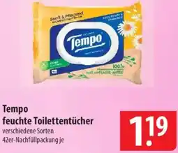 Famila Nord Ost Tempo feuchte Toilettentücher Angebot
