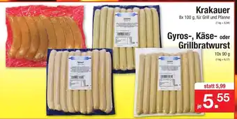 Zimmermann Krakauer, Gyros, Käse oder Grillbratwurst Angebot