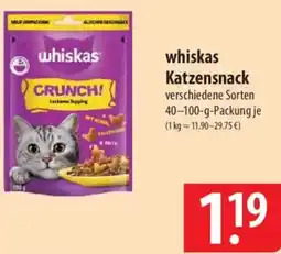 Famila Nord Ost whiskas Katzensnack Angebot