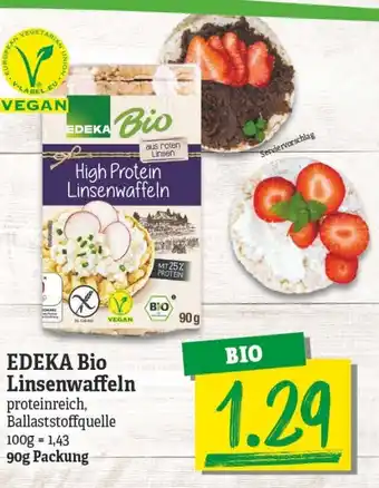 NP Discount Edeka Bio Linsenwaffeln 90g Angebot