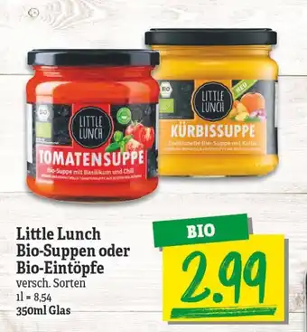 NP Discount Little Lunch Bio Suppen oder Bio Eintöpfe 350ml Angebot