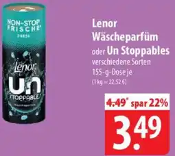 Famila Nord Ost Lenor Wäscheparfüm oder Un Stoppables Angebot