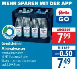 Famila Nord Ost Gerolsteiner Mineralwasser Angebot