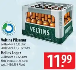 Famila Nord Ost Veltins Pilsener oder Helles Lager Angebot