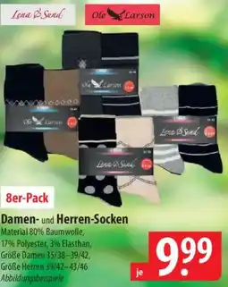 Famila Nord Ost Lena Sund/Ole Larson Damen und Herren-Socken Angebot