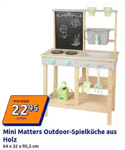 Action Mini Matters Outdoor-Spielküche aus Holz Angebot