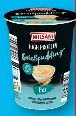 Aldi Süd Milsani High Protein Grießpudding Angebot