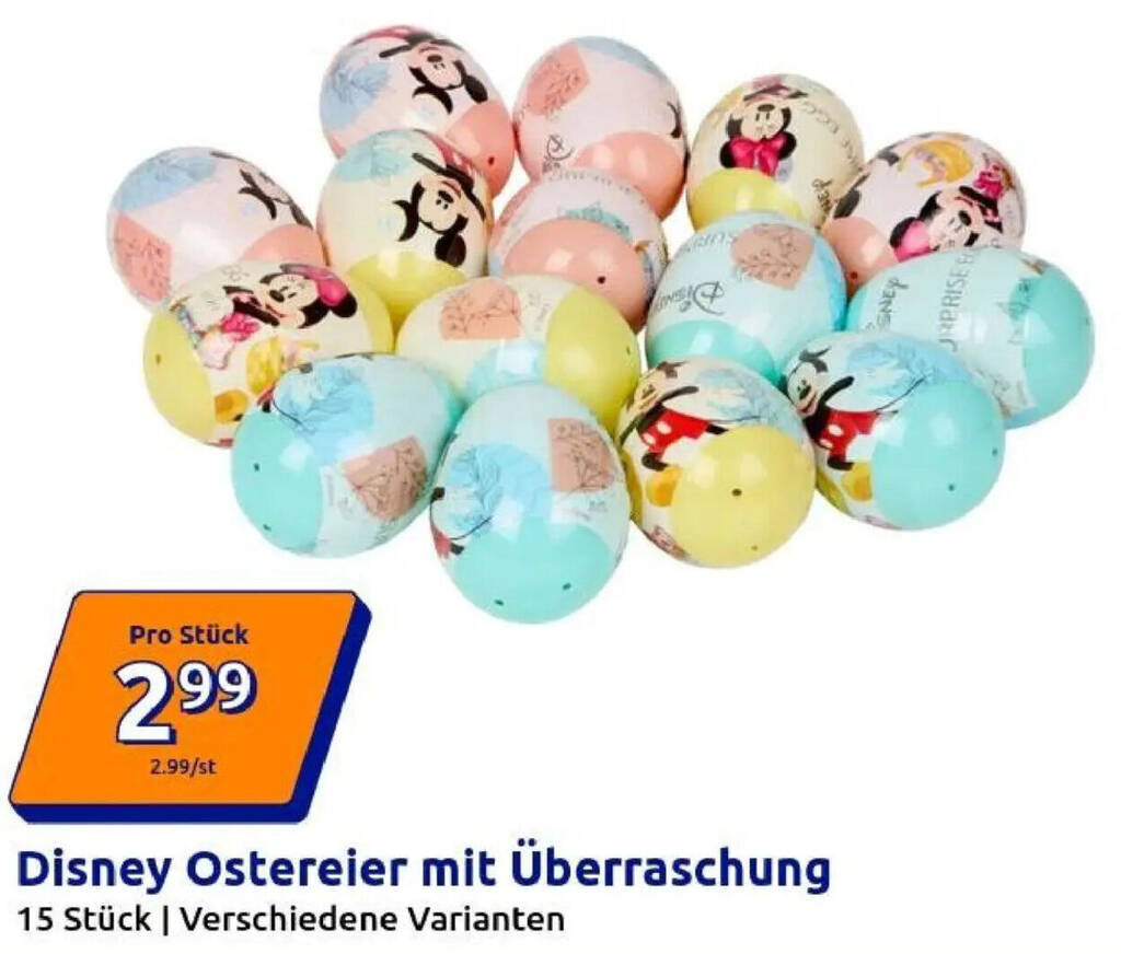 Disney Ostereier mit Überraschung Angebot bei Action