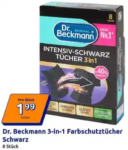 Action Dr. Beckmann 3-in-1 Farbschutztücher Schwarz Angebot