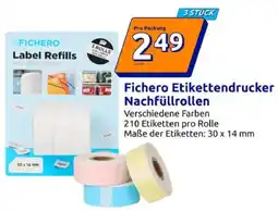 Action Fichero Etikettendrucker Nachfüllrollen Angebot