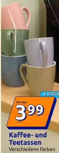 Action Kaffee und Teetassen Angebot