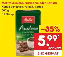 Netto Marken-Discount Melitta Auslese, Harmonie oder Barista Angebot