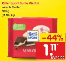 Netto Marken-Discount Ritter Sport Bunte Vielfalt Angebot