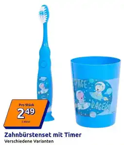 Action Zahnbürstenset mit Timer Angebot