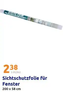 Action Sichtschutzfolie für Fenster Angebot