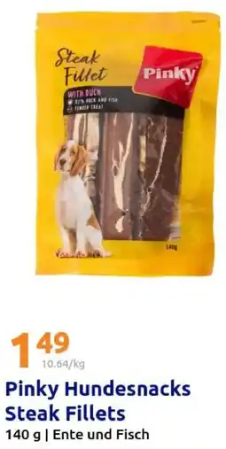 Action Pinky Hundesnacks Steak Fillets Angebot