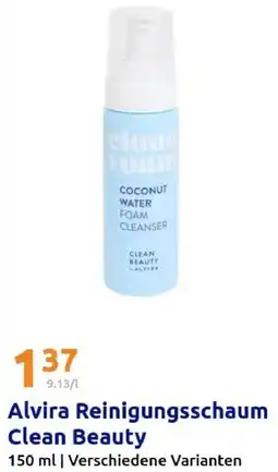 Action Alvira Reinigungsschaum Clean Beauty Angebot