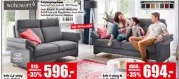 Möbel Mahler Wohnwert sofa 2,5-sitzig Angebot