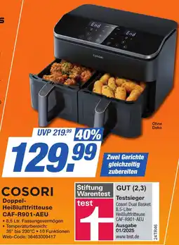 K+B Expert COSORI Doppel Heißluftfritteuse CAF-R901-AEU Angebot