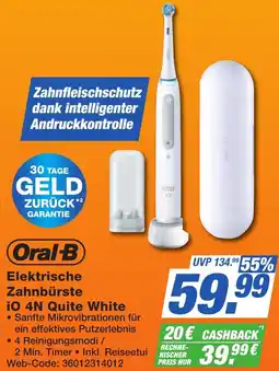 K+B Expert Oral-B Elektrische Zahnbürste iO 4N Quite White Angebot