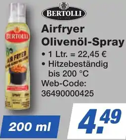 K+B Expert BERTOLLI Airfryer Olivenöl-Spray Angebot