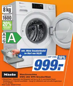 K+B Expert Miele Waschmaschine WWC 384 WPS SneakerWash Angebot