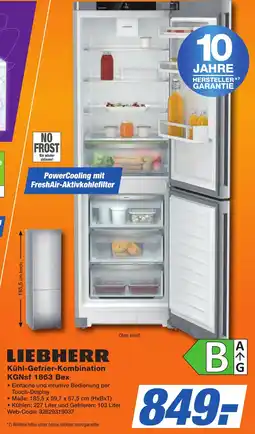 K+B Expert LIEBHERR Kühl-Gefrier-Kombination KGNsf 1863 Bex Angebot