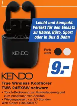 K+B Expert KENDO True Wireless Kopfhörer TWS 24EXSW schwarz Angebot