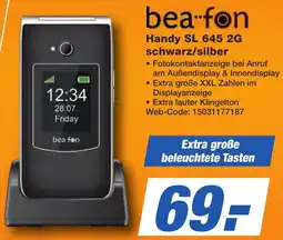 K+B Expert bea-fon Handy SL 645 2G schwarz/silber Angebot