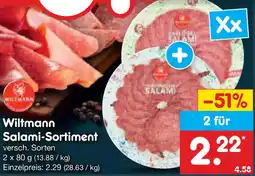 Netto Marken-Discount WILTMANN Salami-Sortiment Angebot
