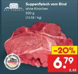 Netto Marken-Discount GUT PONHOLZ Suppenfleisch vom Rind Angebot