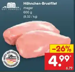 Netto Marken-Discount GUT PONHOLZ Hähnchen-Brustfilet Angebot