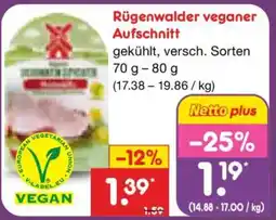 Netto Marken-Discount Rügenwalder veganer Aufschnitt Angebot