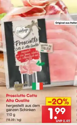 Netto Marken-Discount Prosciutto Cotto Alta Qualita Angebot