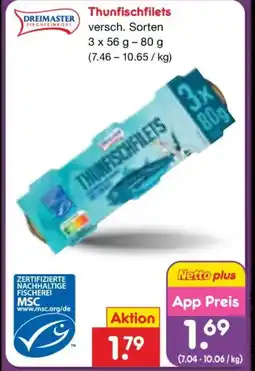 Netto Marken-Discount DREIMASTER Thunfischfilets Angebot