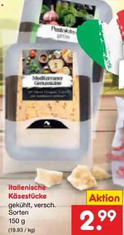Netto Marken-Discount italienische Käsestücke Angebot