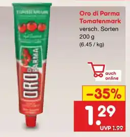Netto Marken-Discount Oro di Parma Tomatenmark Angebot
