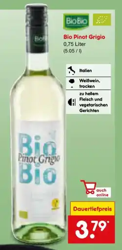 Netto Marken-Discount BioBio Blo Pinot Grigio Angebot