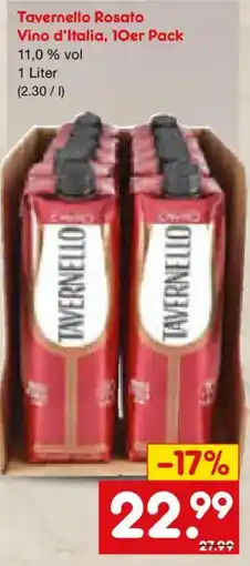 Netto Marken-Discount Tavernello Rosato Vino d'Italia, 10er Pack Angebot